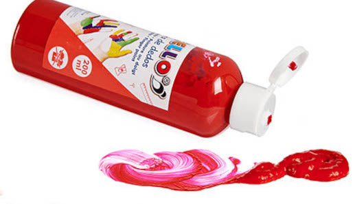 vingerverf junior 200 ml rood