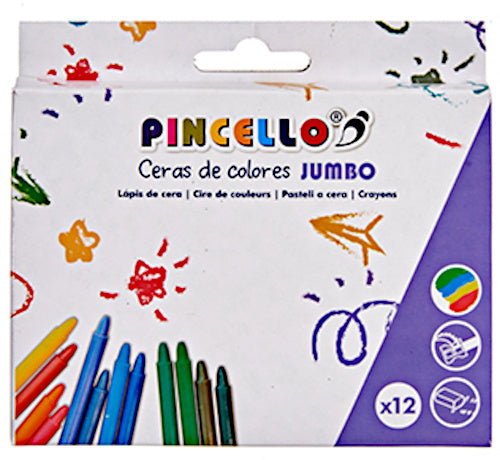 waskrijt Jumbo junior wax 12 stuks