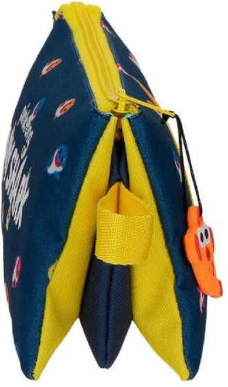 etui Baby Shark junior 22 cm polyester blauw/geel