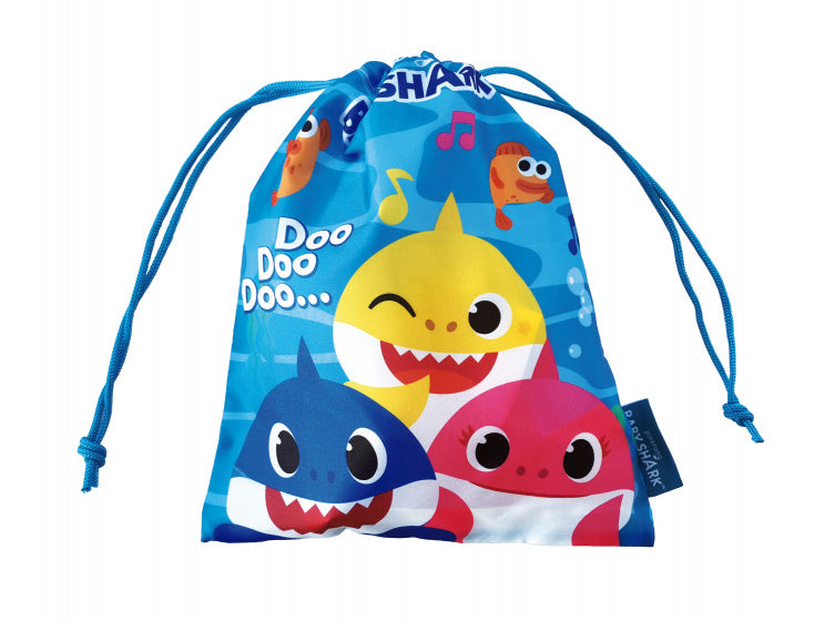 gymtas Baby Shark junior 26,5 x 21,5 cm polyester