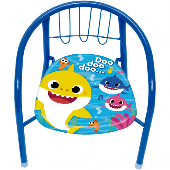 kinderstoel Baby Shark 36 x 35 x 36 cm staal blauw