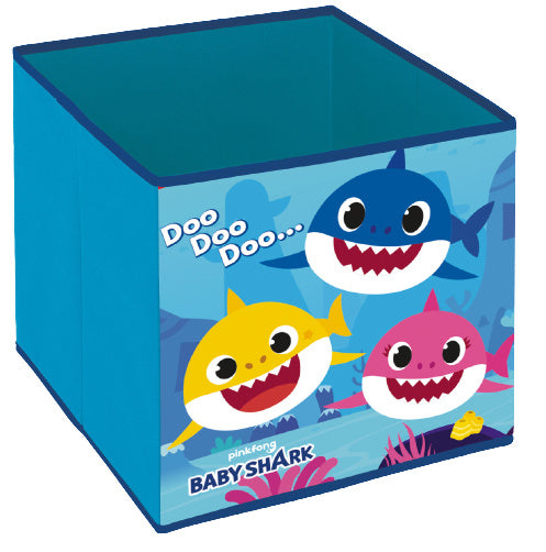 opbergbox Baby Shark junior 29 liter 31 x 31 cm blauw