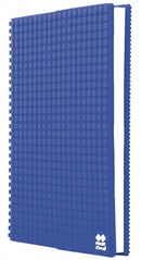 dagboek met siliconen paneel A5 blauw