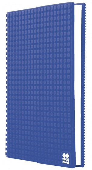 dagboek met siliconen paneel A5 blauw