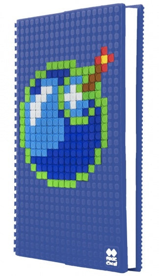 dagboek met siliconen paneel A5 blauw