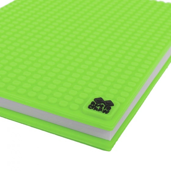 dagboek met siliconen paneel A5 groen