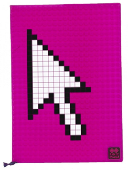 dagboek met siliconen paneel A5 roze