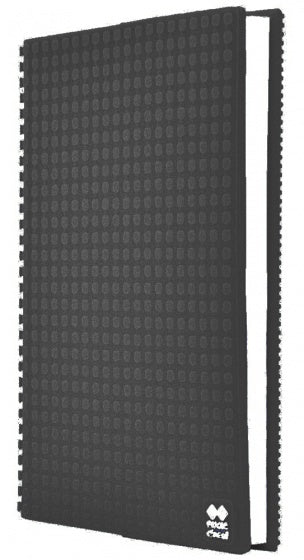 dagboek met siliconen paneel A5 zwart