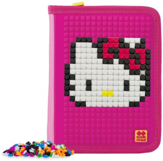 etui met pixels Hello Kitty 19 cm roze