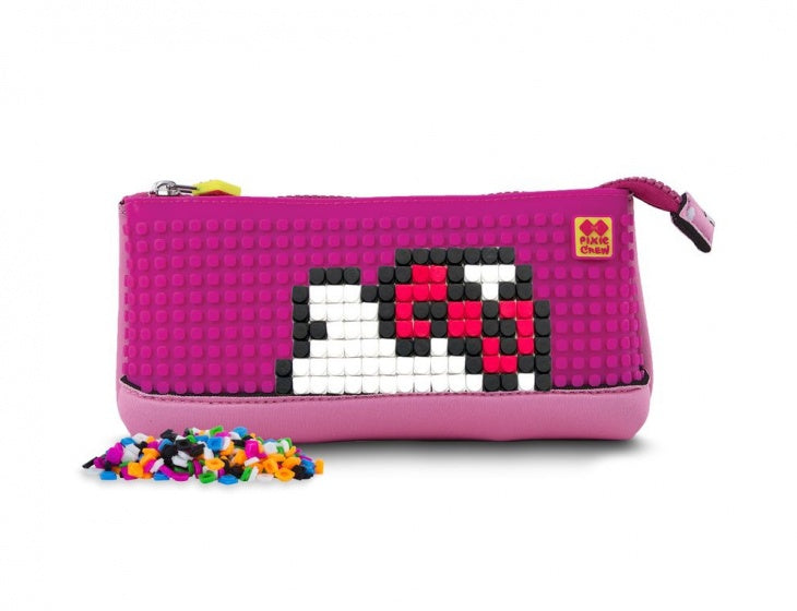 etui met pixels Hello Kitty 20 cm roze