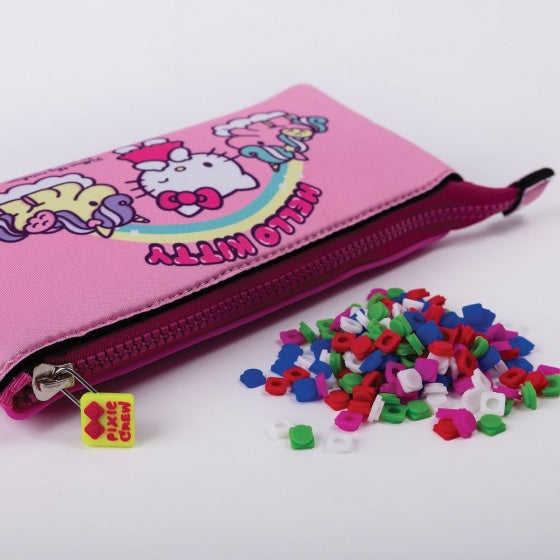 etui met pixels Hello Kitty 20 cm roze
