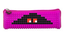 etui met siliconen paneel en pixels 20 cm fuchsia