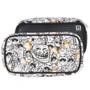 etui met siliconen paneel troll 23 x 13 cm zwart/wit