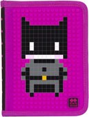 etui met siliconen zijkant en pixels 19 cm fuchsia