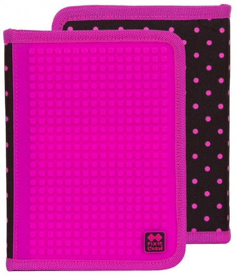 etui met siliconen zijkant en pixels 19 cm fuchsia
