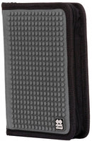 etui met siliconen zijkant en pixels 19 cm grijs