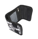 portemonnee met paneel 13 cm zwart/wit