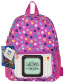 rugzak bubblegum met siliconen paneel 10 liter roze