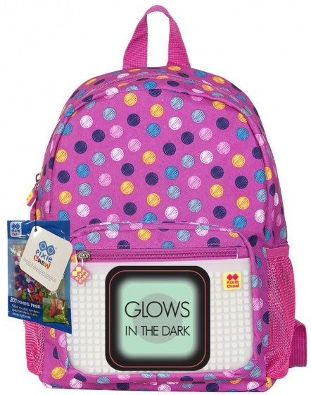 rugzak bubblegum met siliconen paneel 10 liter roze