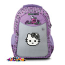 rugzak met siliconenpaneel 37 liter paars