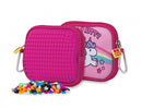 tasje met siliconenpaneel Hello Kitty 15 cm roze