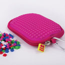 tasje met siliconenpaneel Hello Kitty 15 cm roze