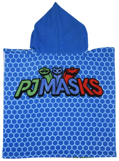 badponcho PJ Masks blauw 50 x 100 cm