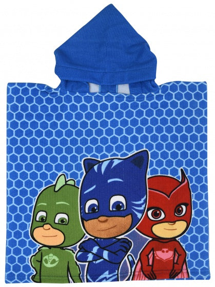 badponcho PJ Masks blauw 50 x 100 cm