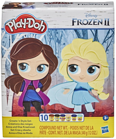 Play-Doh Frozen 2 Create and Style Set + 10 Potjes Klei