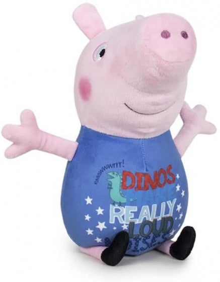knuffel Happy Peppa Pig 30 cm polyester paars