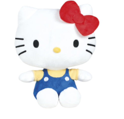 knuffel Hello Kitty junior 18 cm polyester blauw/wit