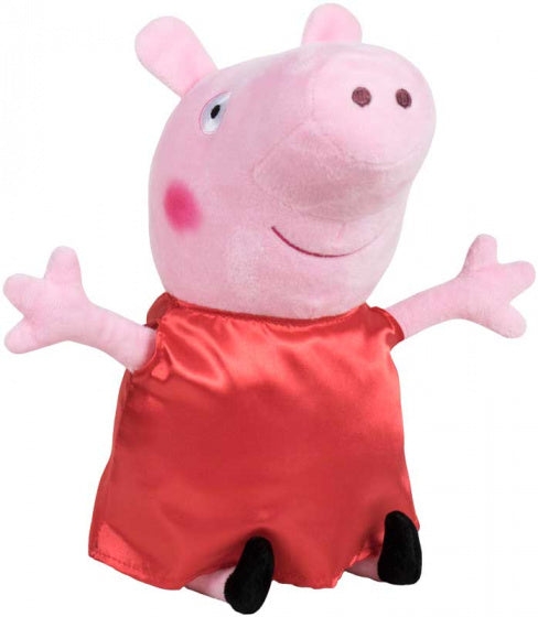 knuffel Peppa Pig junior 20 cm polyester rood