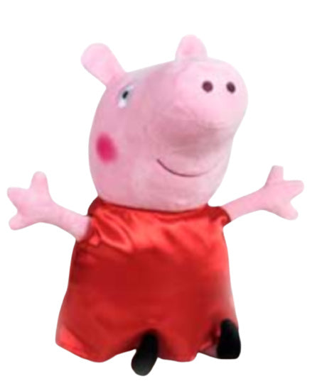 knuffel Peppa Pig junior 31 cm polyester rood