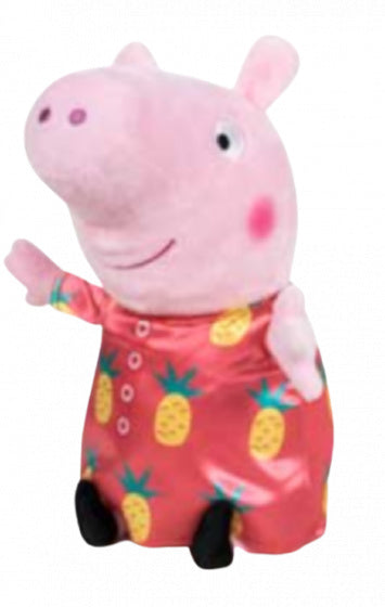 knuffel Peppa Pig junior 31 cm polyester rood/geel