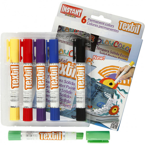 textielverf 15mm wax 6 stuks
