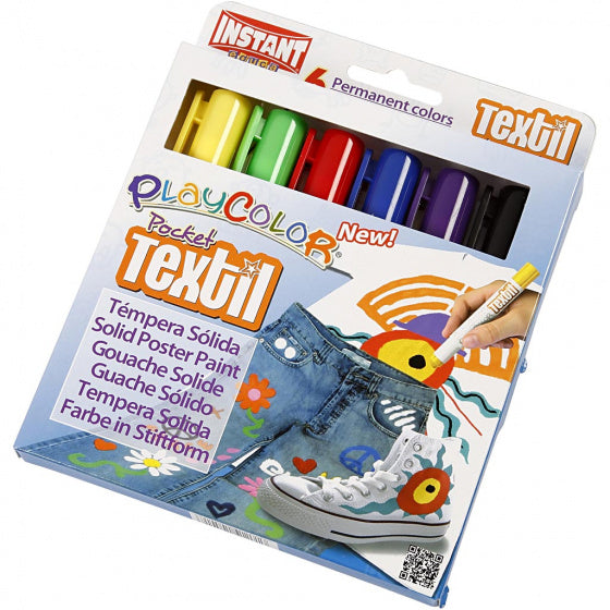 textielverf 15mm wax 6 stuks