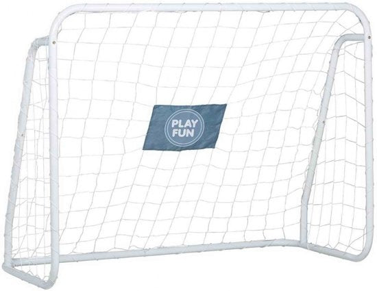 mini voetbalgoal wit 124 x 96 x 61 cm