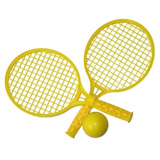 tennisset geel 3-delig 37 cm