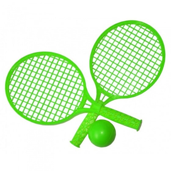 tennisset groen 3-delig 37 cm