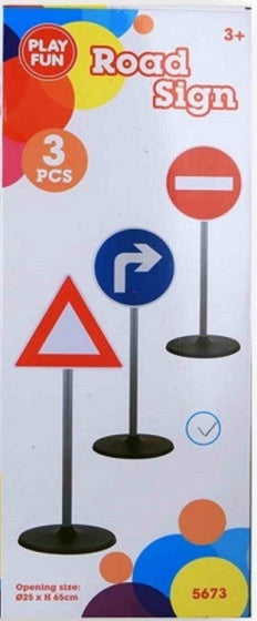 verkeersborden road sign 65 cm 3 stuks