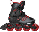 inline skates Dark Breeze 82A zwart/rood maat 32/35