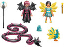 Playmobil Adventures Crystal Fairy en Bat Fairy en totemdier