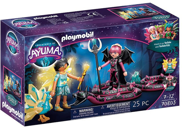 Playmobil Adventures Crystal Fairy en Bat Fairy en totemdier