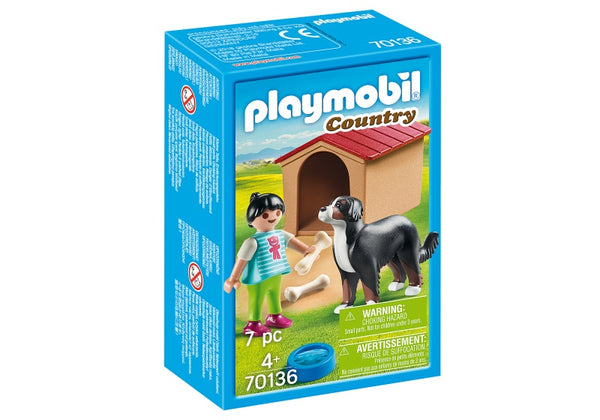 Playmobil 70136 Country Meisje met Hond