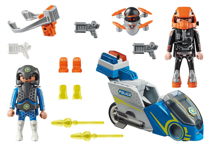 Playmobil 70020 Galaxy Politiemotorfiets