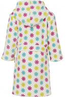 badjas Muis meisjes fleece wit/roze/mint maat 110/116