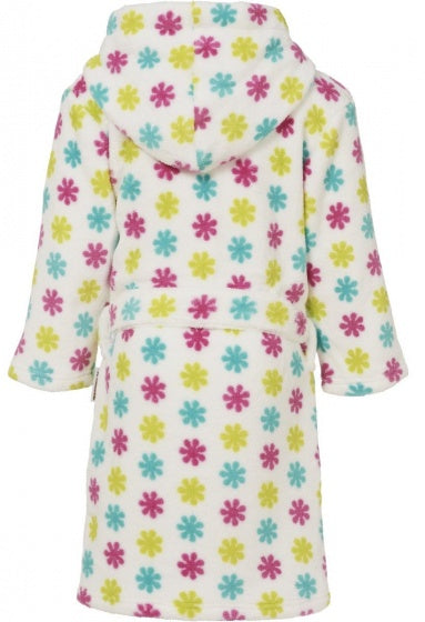 badjas Muis meisjes fleece wit/roze/mint maat 110/116