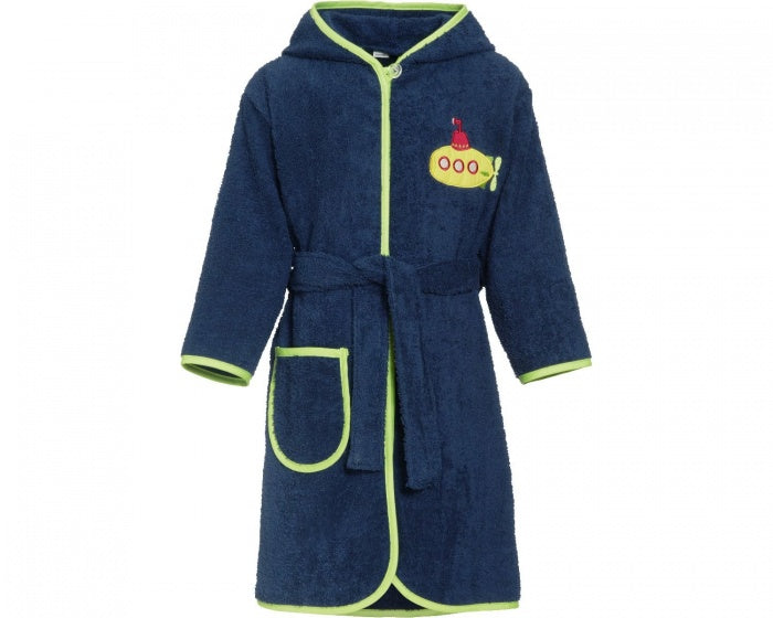 badjas onderzeeboot donkerblauw junior maat 86/92