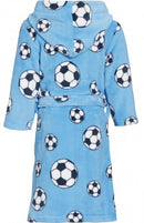 badjas Soccer junior fleece blauw maat 74/80