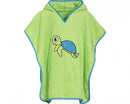 badponcho schildpad groen junior maat S